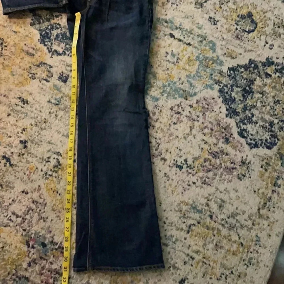 Gap Maternity Stretch Flare Jeans Dark Wash Demi Panel Women’s size 6 maternity - Picture 8 of 10